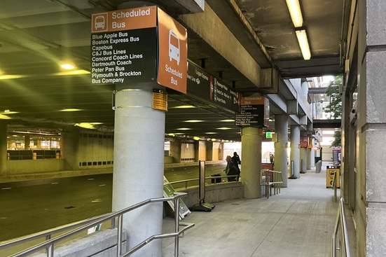 Finding the bus stop at Logan