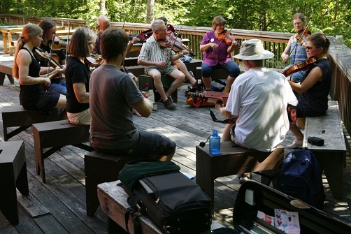 Outdoor fiddle class